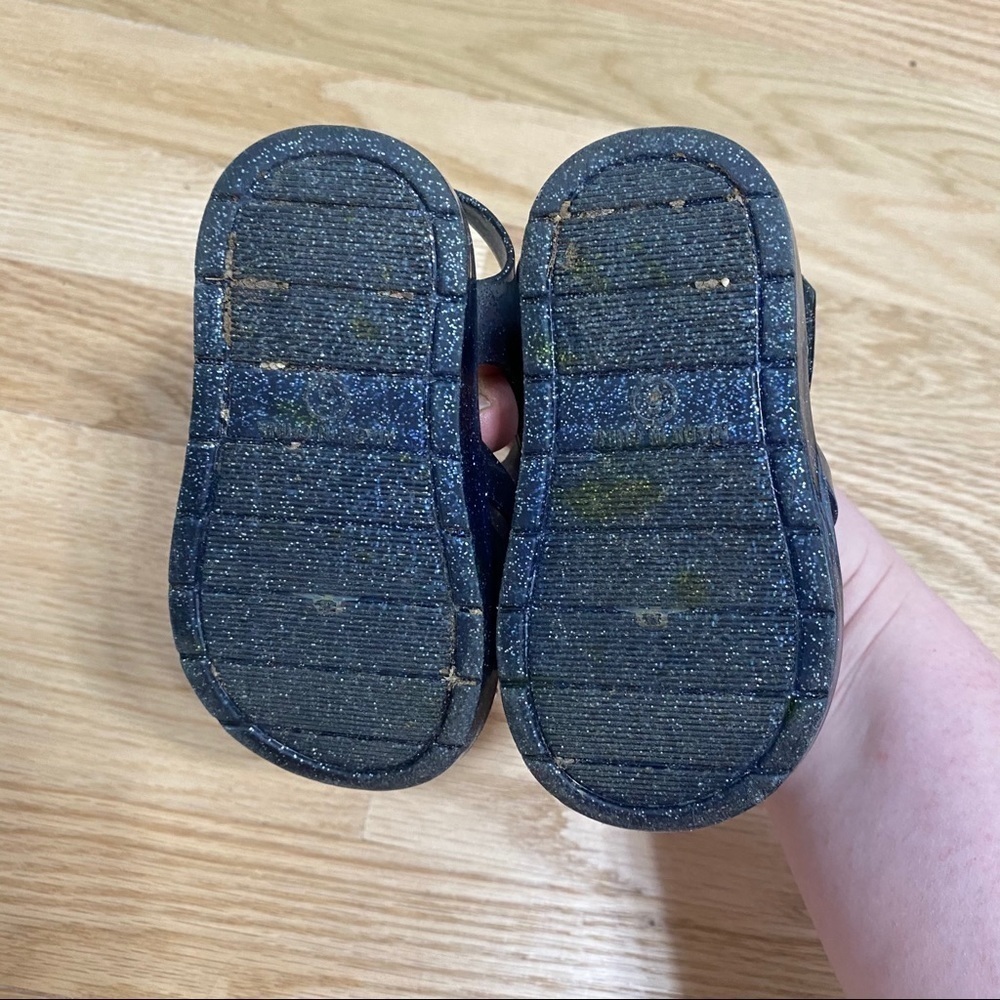 Blue Sparkle Jelly Shoes Sz 5 Sandals Shoes Kids Baby - Picture 3 of 3
